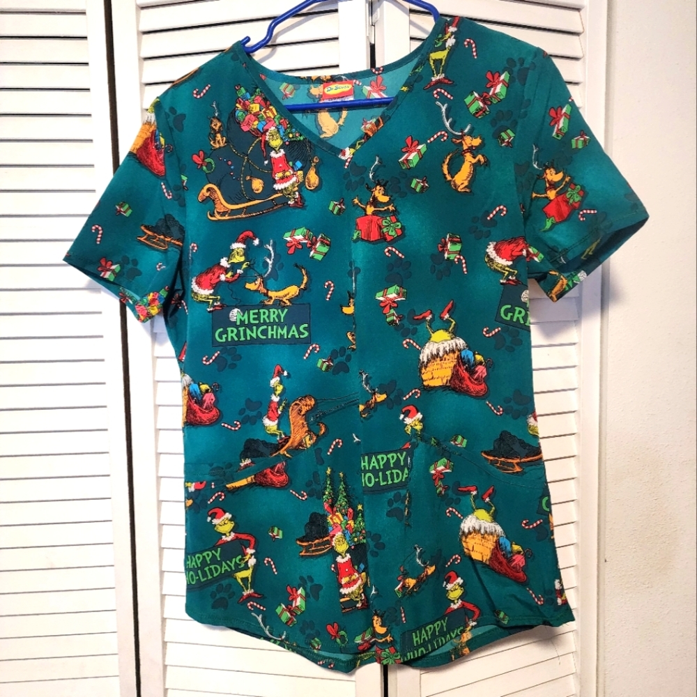 Dr. Seuss Scrub top small